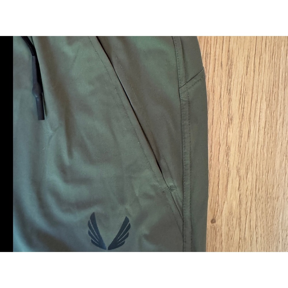 NWT ASRV Men's Tech Cargo Joggers Olive Green Zip Pocket Ribbed Cuff Size M - Picture 12 of 12